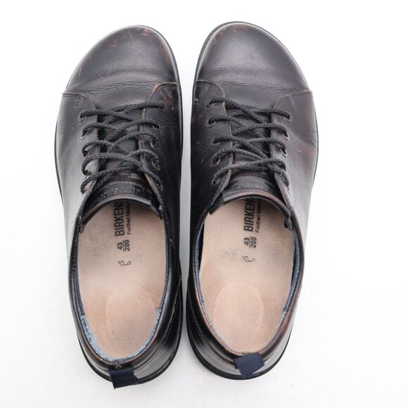 Birkenstock Islay Men's Size EU 43 Dark Brown Black Leather Casual Sneakers - Picture 9 of 10